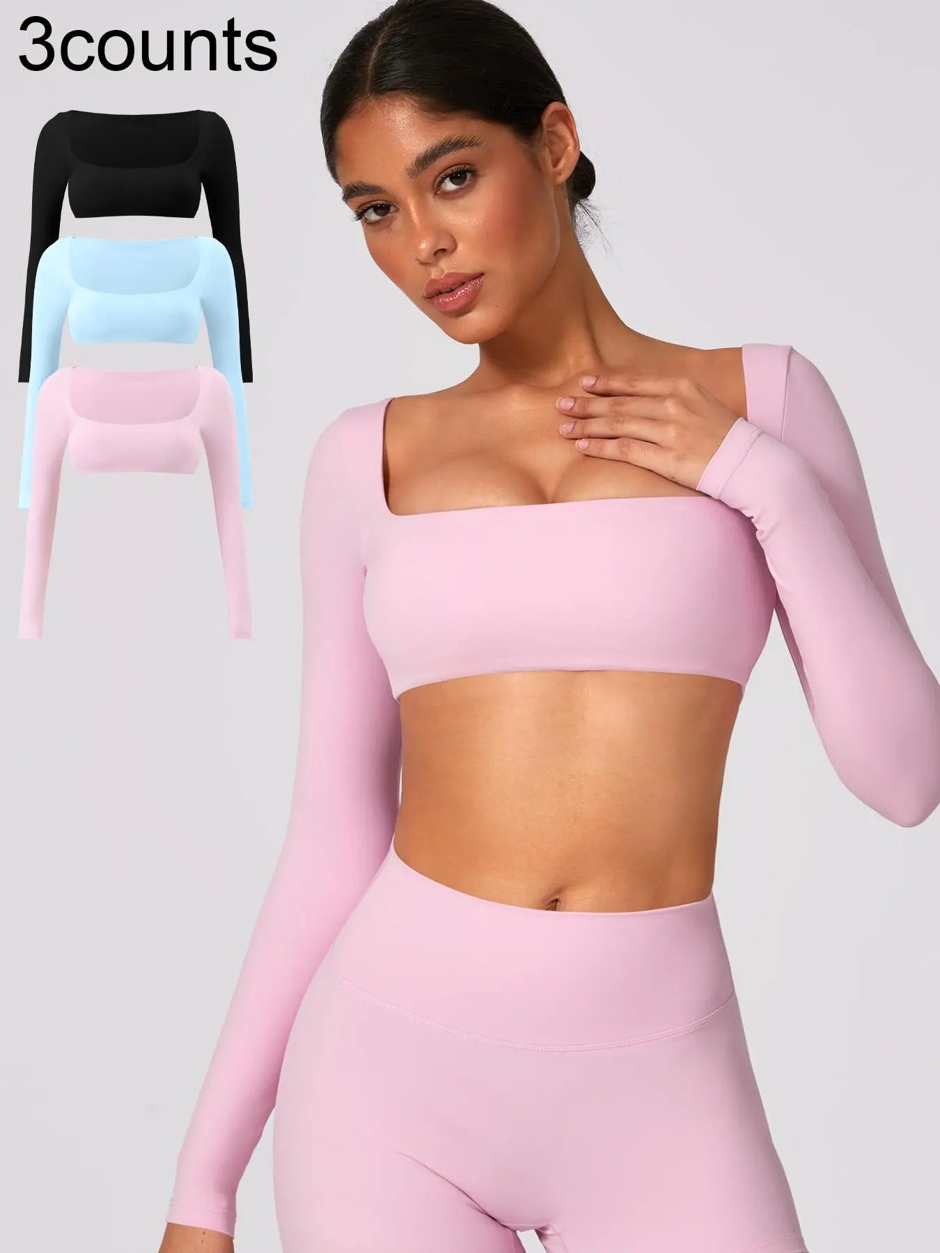 Sexy Yoga Shirts Long Sleeved Women'S Outdoor Running Fitness Wear T-Shirt Long Sleeved Yoga Shirt Gym Push up Workout Single Piece Top